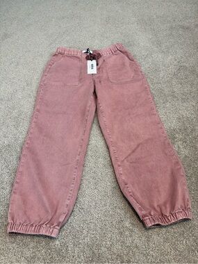 Mica Women’s Pink Elastic Waist Jogger Pants